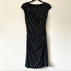 [Connected Apparel] black polka dot dress